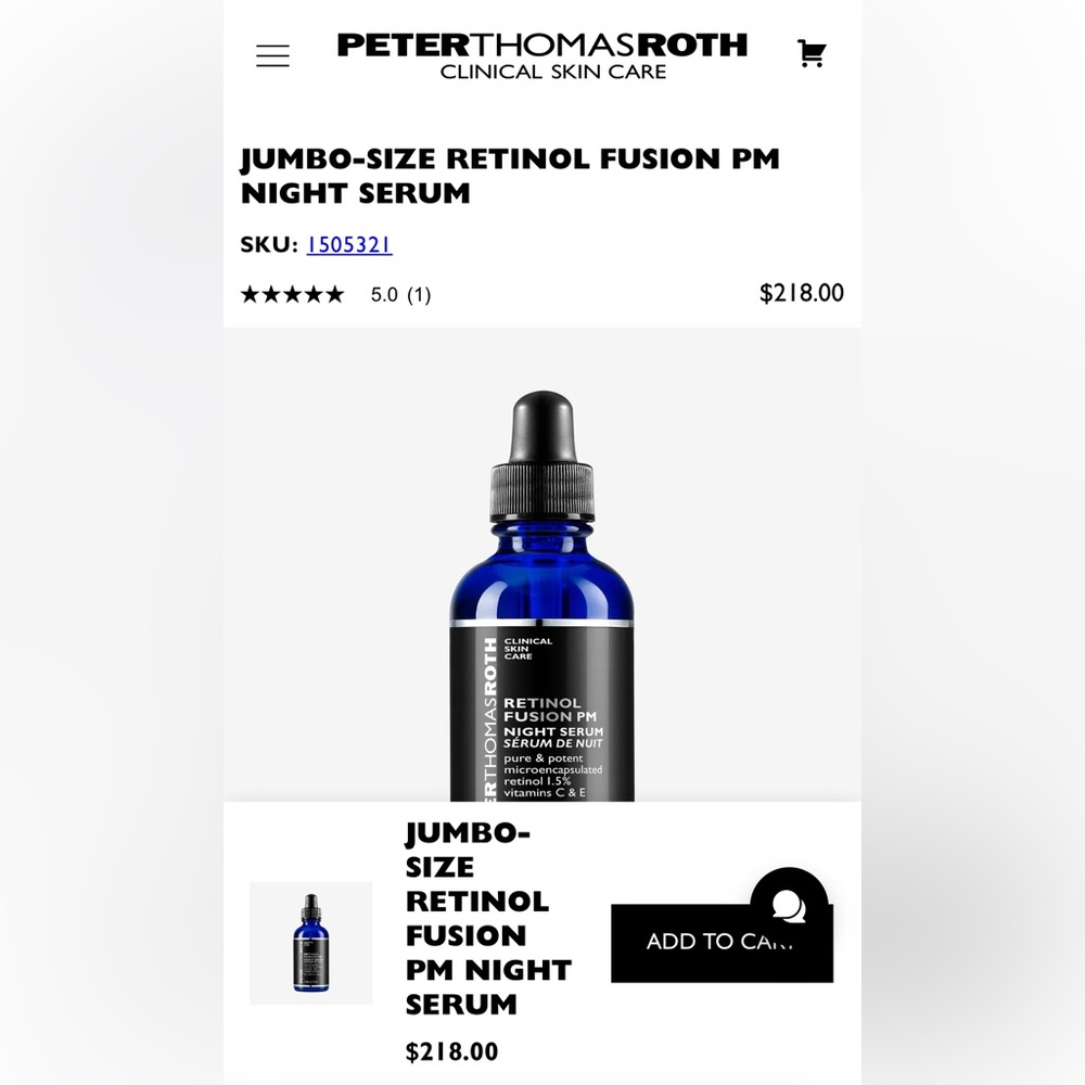 Peter Thomas Roth Retinol Fusion PM Night Serum